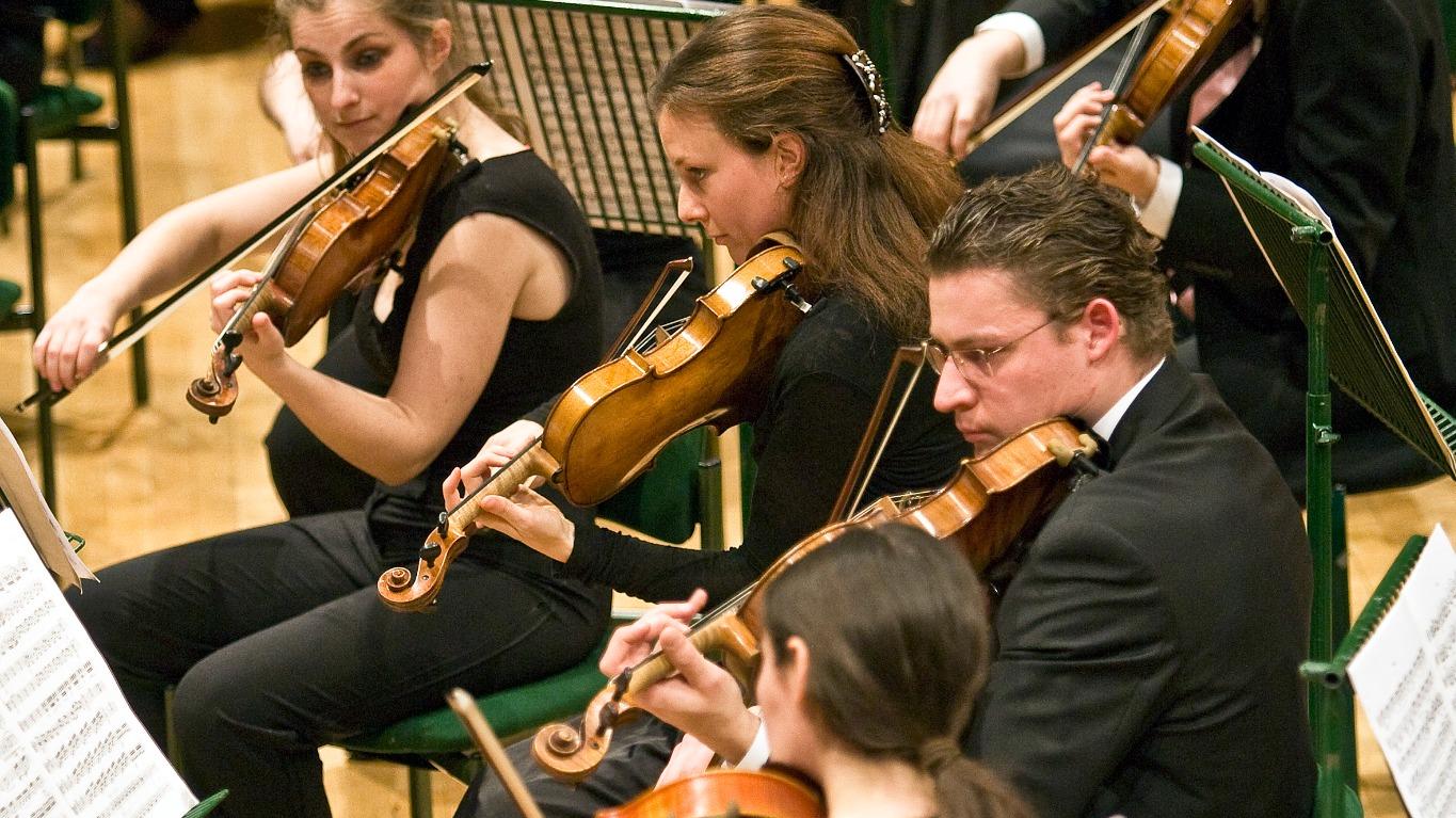 Orchestra Europa performing at St David’s Hall